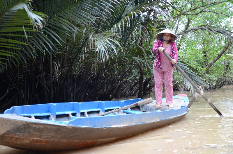 Lady on Mekong Delta